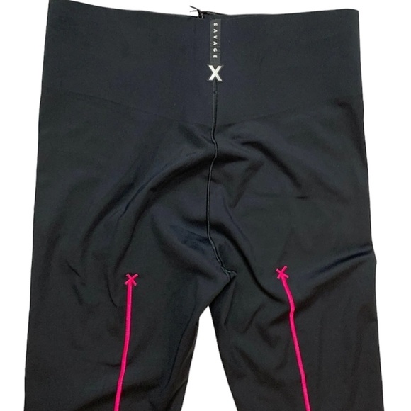 Savage X Fenty Rihanna Hotline High-Waist black Caviar Leggings Sz 1X - Picture 14 of 15